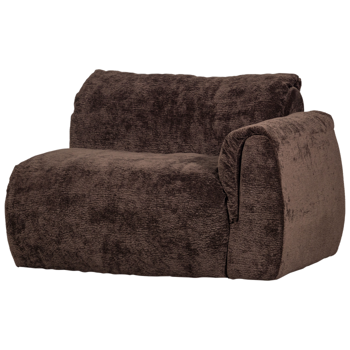 WOOOD Baggy 1-Zits Met Arm Rechts - 3D Chenille - Donkerbruin -