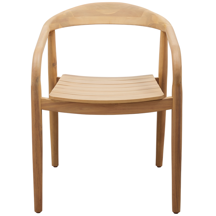 WOOOD Boru Tuinstoel - Acacia Hout - Naturel - 76x55x50