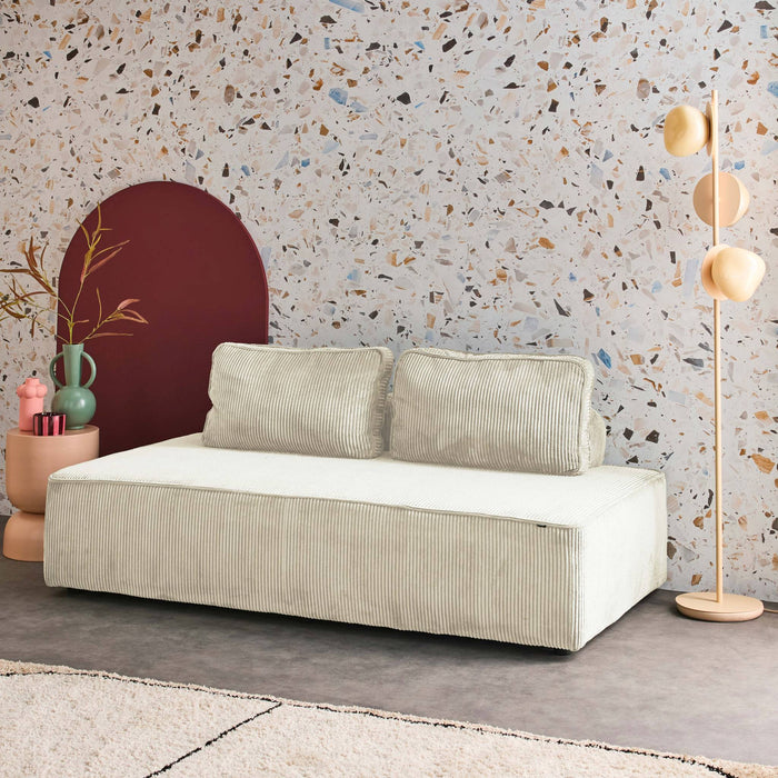 sweeek - Fauteuil in corduroy 2 zitplaatsen