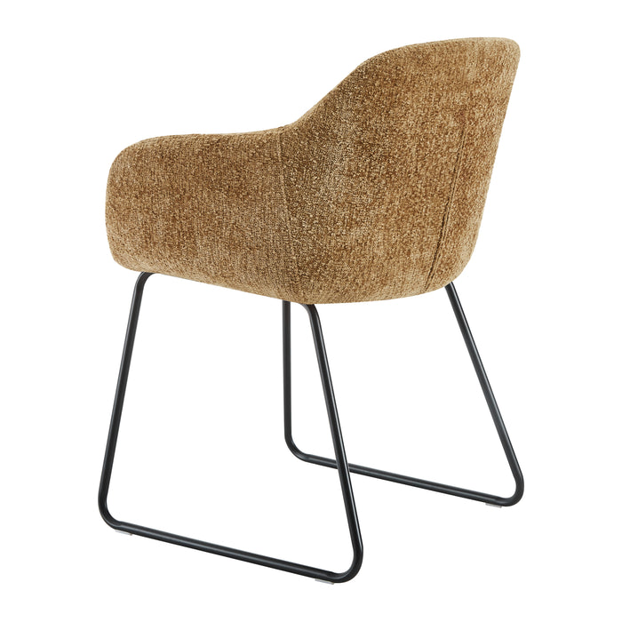 by fonQ Apollo Eetkamerstoel - Bouclé - Caramel