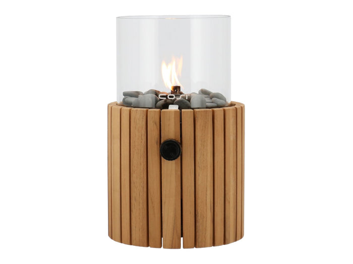 Cosiscoop Timber teak - gaslantaarn met gaspatroon