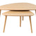 Giga Living - Salontafel Eikenhout Driehoek - Set van 2 - Naturel