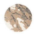 Boho&me Rond hoogpolig vloerkleed Marble Artisan - beige - 280 cm