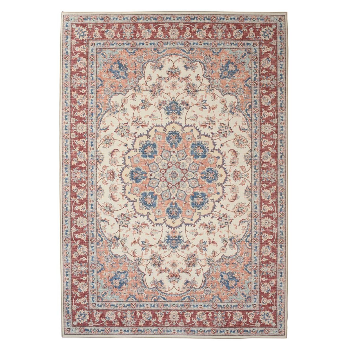Heritaged Vintage buitenkleed - Valenca Nova crème|rood - 200x290 cm
