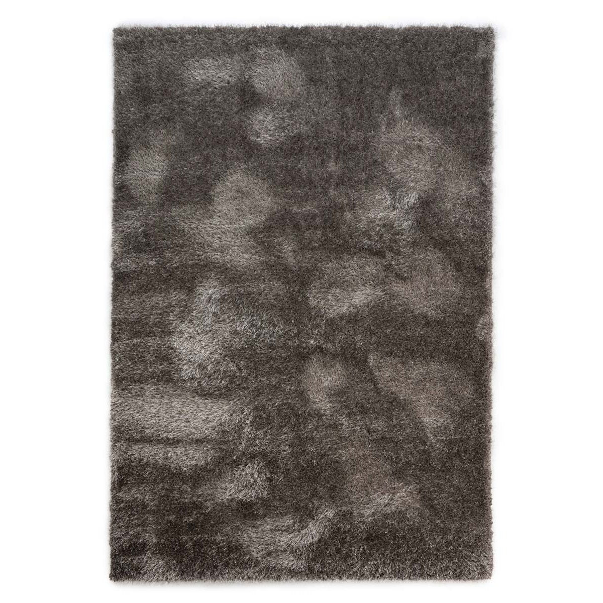 Tapeso Hoogpolig vloerkleed velvet - Posh grijs - 280x380 cm