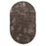 Tapeso Ovaal hoogpolig vloerkleed velvet - Posh grijs - 150x240 cm