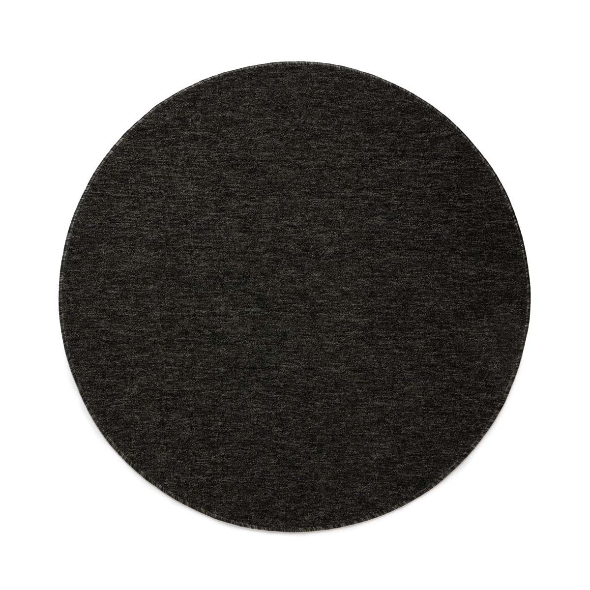 Tapeso Rond vloerkleed Lush - antraciet - 100 cm