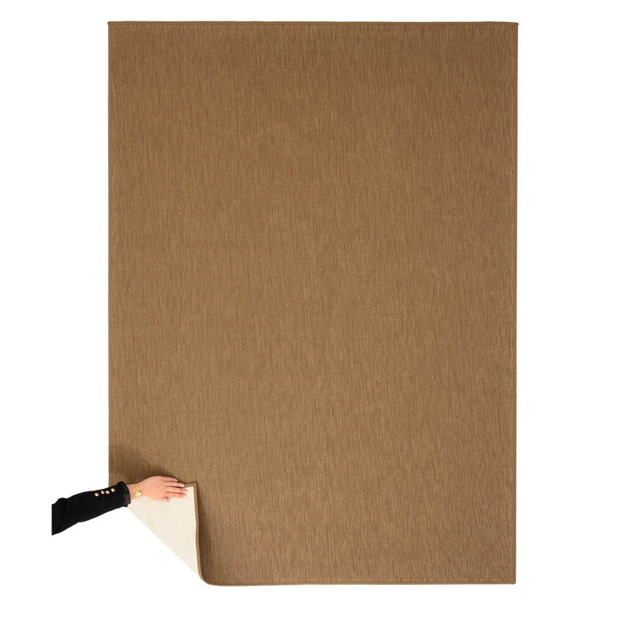 Tapeso Buitenkleed effen - Flip lichtbruin - 160x220 cm