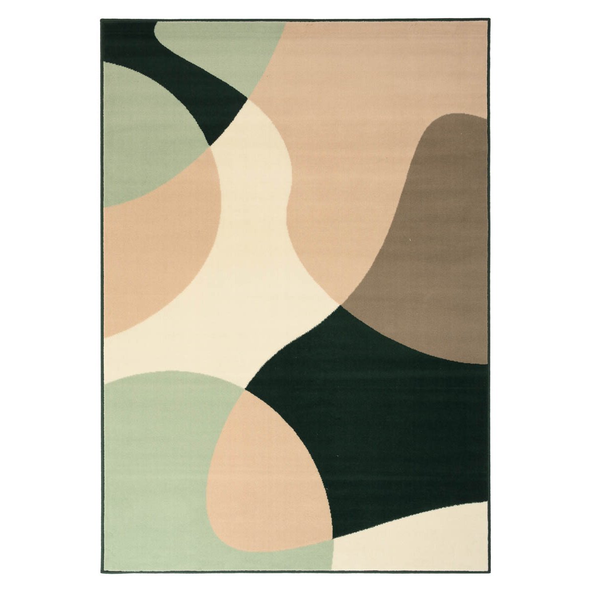 Tapeso Abstract vloerkleed - Ease Nova groen - 160x230 cm