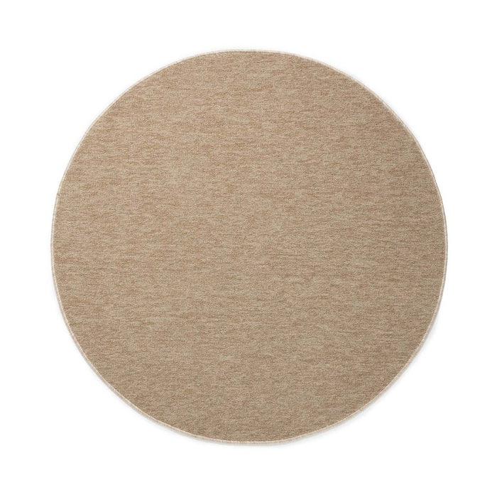 Tapeso Rond vloerkleed Lush - beige - 100 cm
