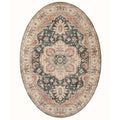 Heritaged Buitenkleed ovaal Vintage - Valenca Fino groen|rood -