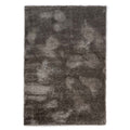 Tapeso Hoogpolig vloerkleed velvet - Posh grijs - 160x230 cm