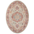 Heritaged Buitenkleed ovaal Vintage - Valenca Fino crème|rood -