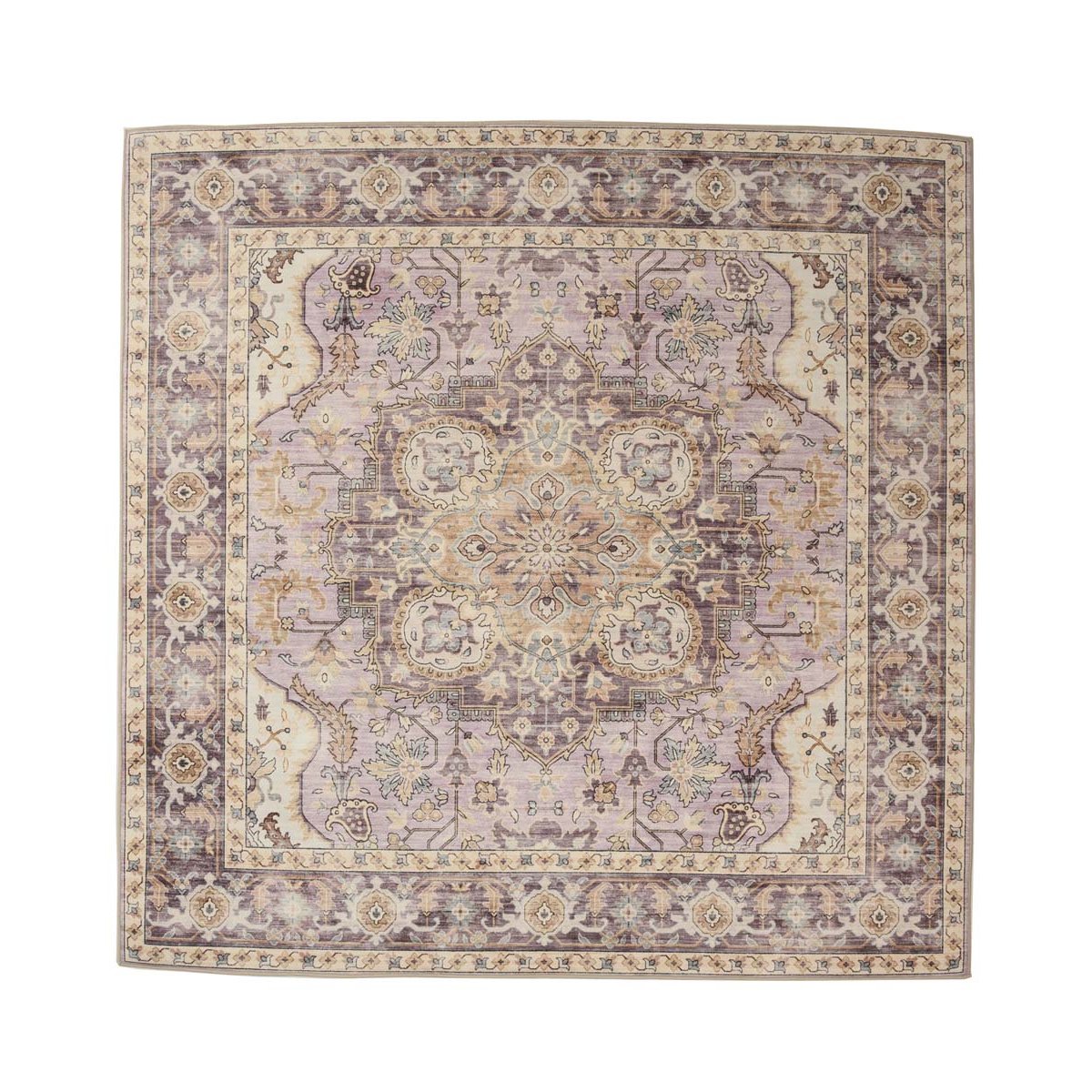 Heritaged Buitenkleed vierkant Vintage - Valenca Fino paars|roze -