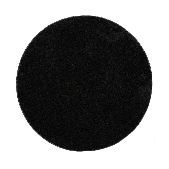 Tapeso Rond vloerkleed Fine - antraciet - 100 cm