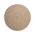Boho&me Rond vloerkleed katoen - Joy beige|wit - 120 cm