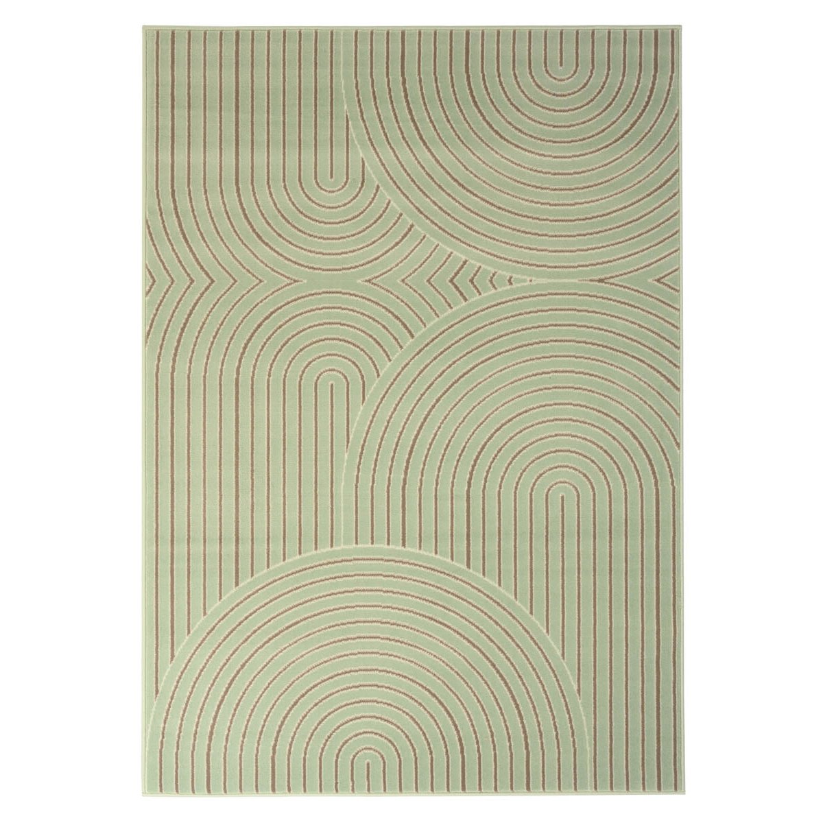 Tapeso Japandi vloerkleed - Ease Akira zachtgroen - 190x280 cm