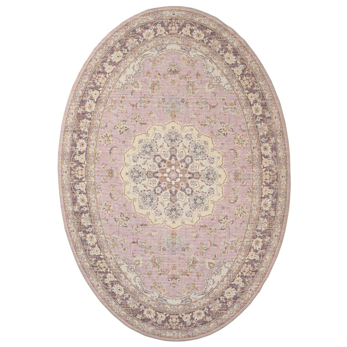 Heritaged Buitenkleed ovaal Vintage - Valenca Nova paars|roze -