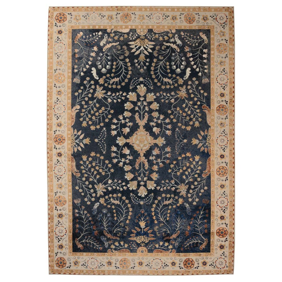 Heritaged Vintage buitenkleed - Valenca Sera donkerblauw - 200x290 cm