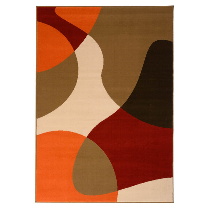 Tapeso Abstract vloerkleed - Ease Nova terra - 200x300 cm