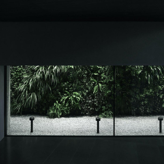 Flos Bellhop sokkellamp LED laag donkerbruin