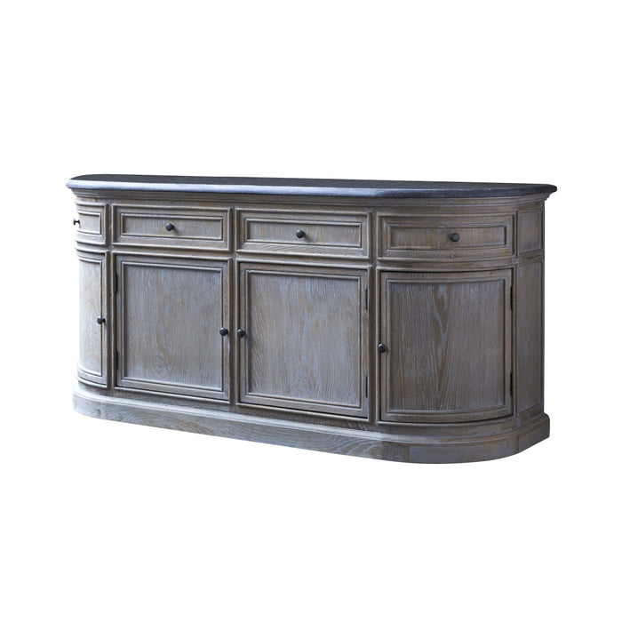 Tikamoon - Eiken meubel met dubbele wastafel 180 cm Louise