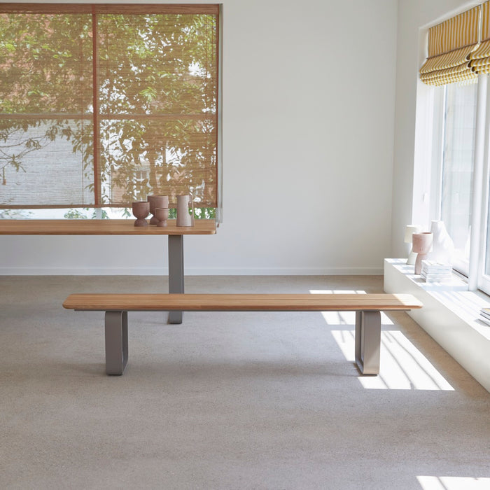 Tikamoon - Harper - Bank van massief teakhout en aluminium