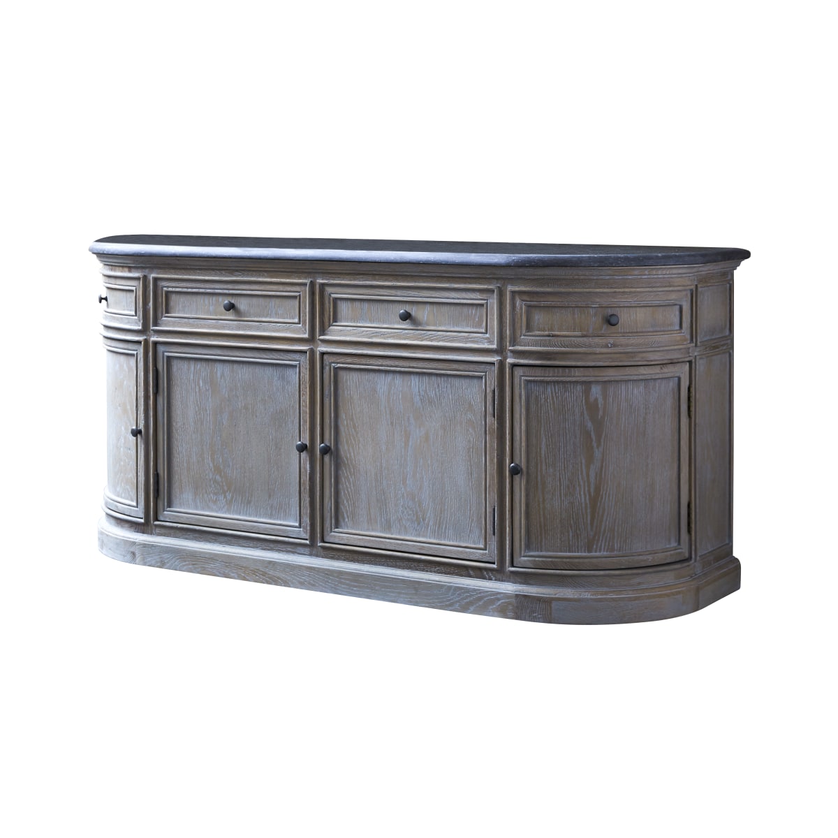 Tikamoon - Eiken meubel met dubbele wastafel 180 cm Louise