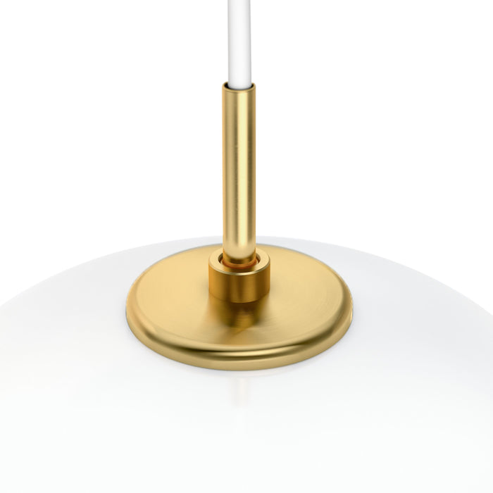 Louis Poulsen VL 45 Radiohus hanglamp Ø250 Brass| Glossy White Opal