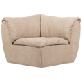 WOOOD Baggy Hoekelement - Geweven Chenille - Zand - 81x96x96