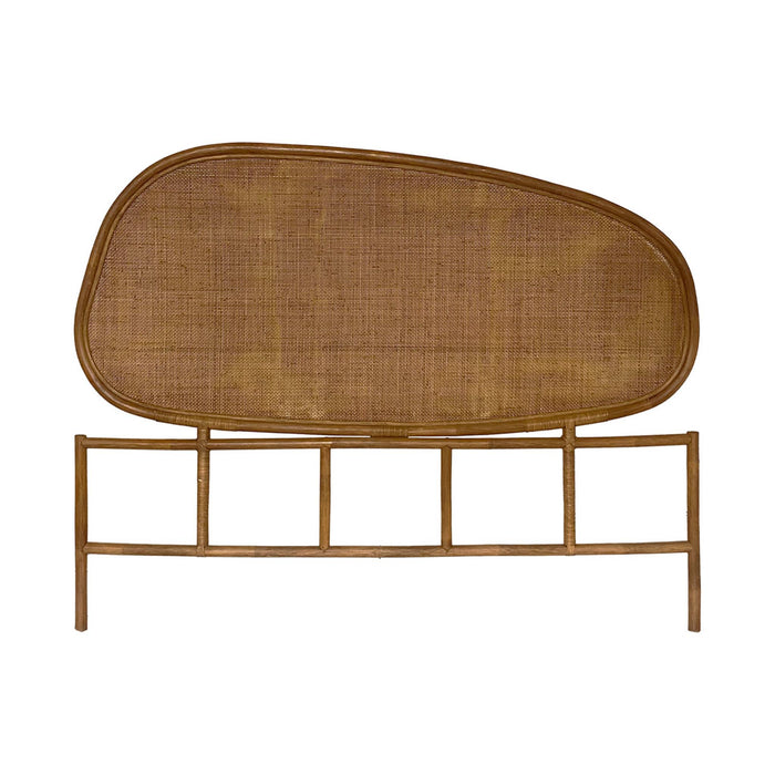 sweeek - Organisch hoofdbord in donker rotan