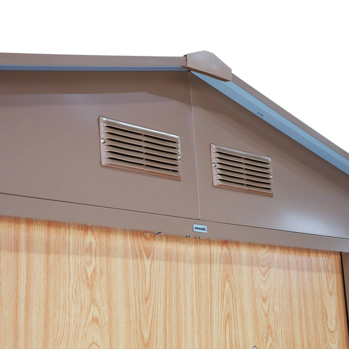 sweeek - Metaal tuinberging 5,29m² met verankeringsset