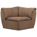 WOOOD Baggy Hoekelement - Geweven Chenille - Bruin - 81x96x96