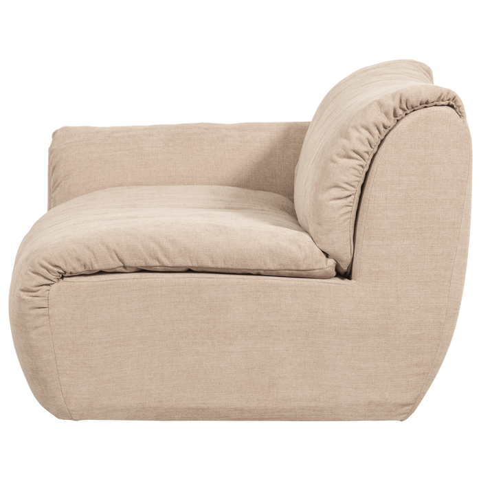 WOOOD Baggy 1-Zits Met Arm Links - Geweven Chenille - Zand -81x114x101