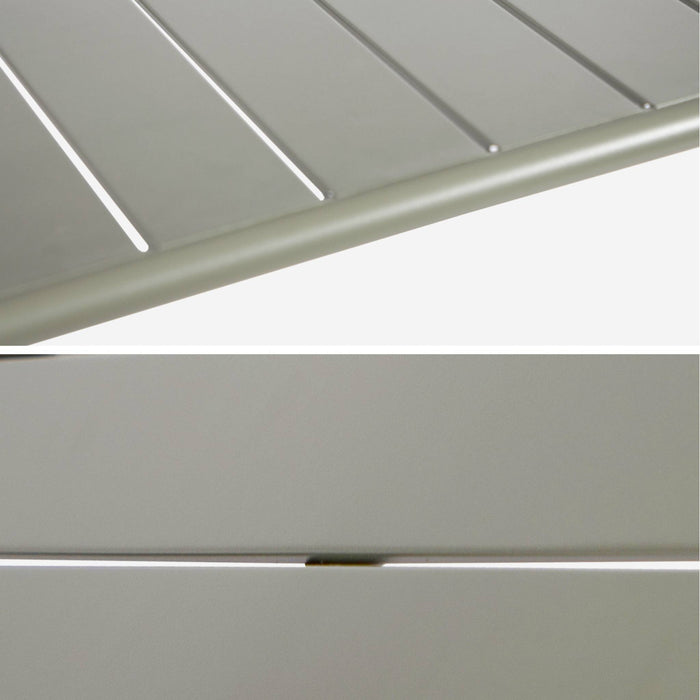 sweeek - Hoge tuintafel 4 plaatsen metaal