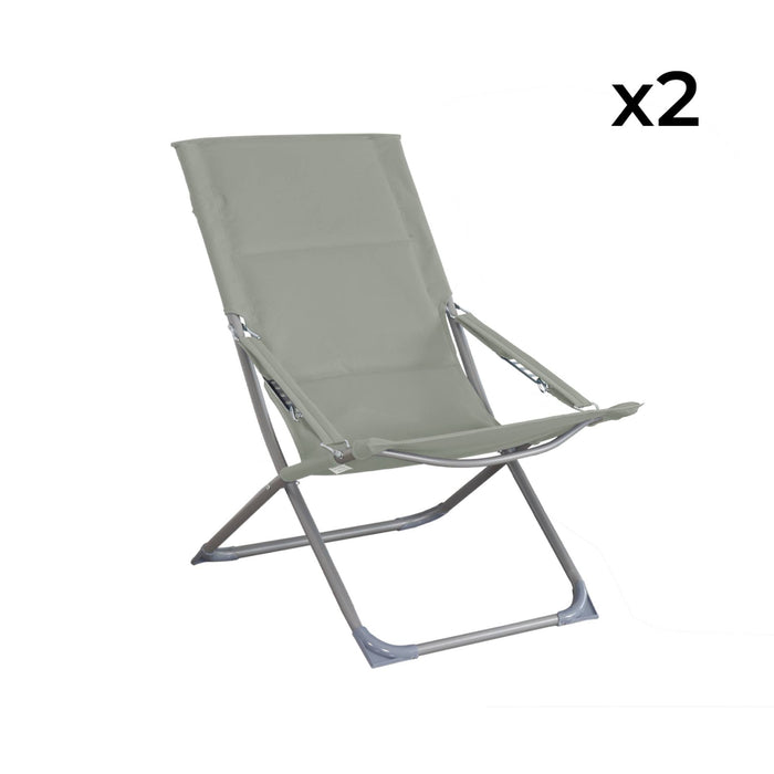 sweeek - Opvouwbare tuinstoel (Set van 2)