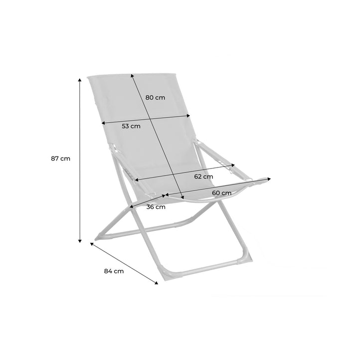 sweeek - Opvouwbare tuinstoel (Set van 2)