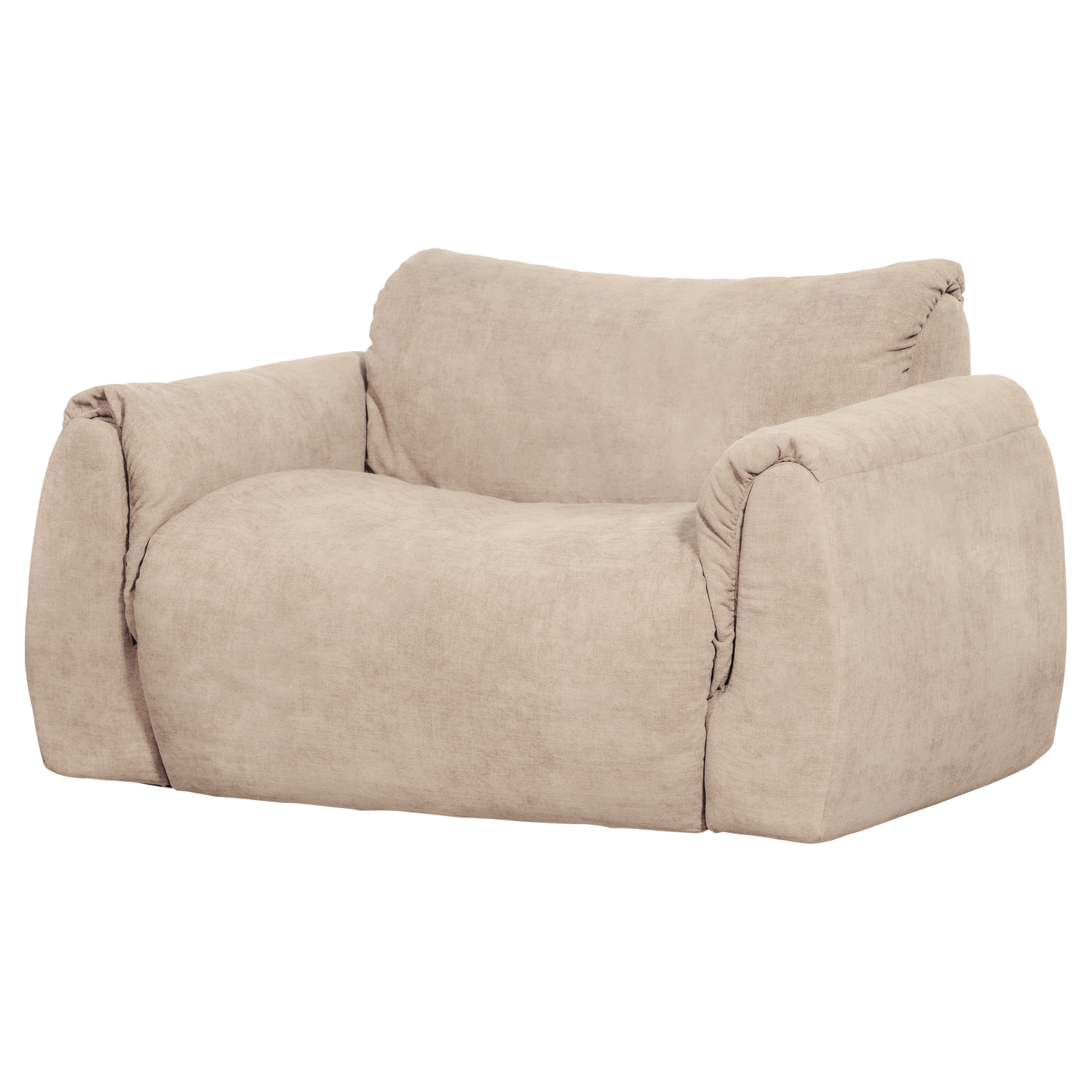 WOOOD Baggy Loveseat - Geweven Chenille - Zand - 81x138x101