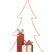 J-Line decoratie Kerstboom - hout - wit|rood|groen - large - LED