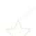 J-Line decoratie Ster - metaal - wit - small - LED lichtjes