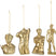 J-Line hanger Romeinse beelden - polyresin - goud - doos van 7