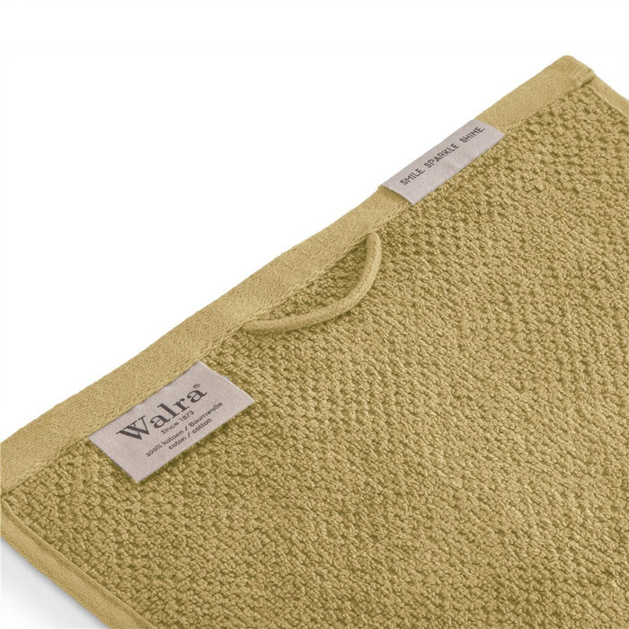 Walra - Gastendoek Soft Cotton Popcorn - 2x 30x50 - Geel