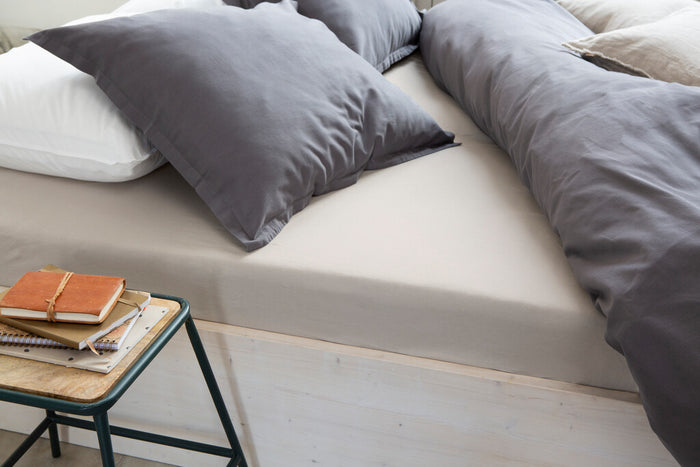 Walra - Hoeslaken Crispy Cotton - 140x200 - Zand