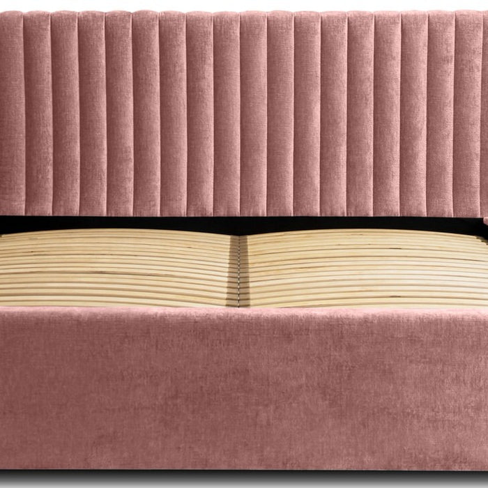 Trae Mobler Vegas 160 x 200 cm Gestoffeerd Bed Stoffig Roze