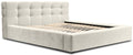 Trae Mobler Grace 140 x 200 cm Gestoffeerd Bed Lichtgrijs