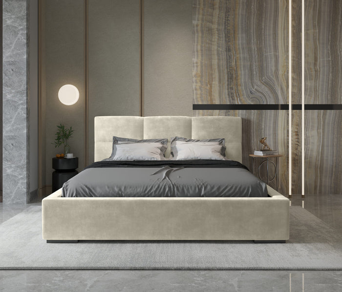 Trae Mobler Porto 160 x 200 cm Gestoffeerd Bed Zand