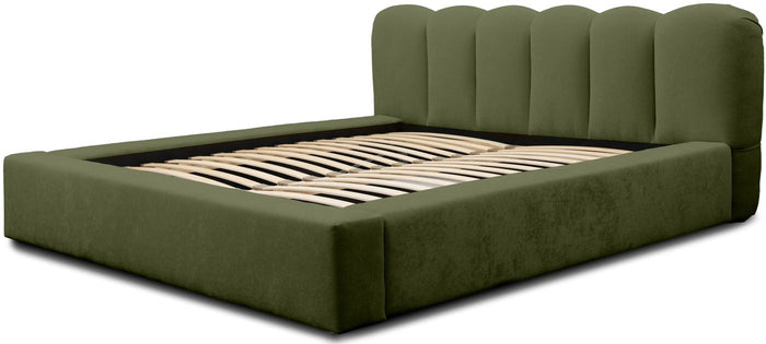 Trae Mobler Dallas 180 x 200 cm Gestoffeerd Bed Bosgroen