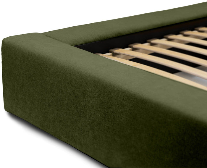 Trae Mobler Dallas 180 x 200 cm Gestoffeerd Bed Bosgroen