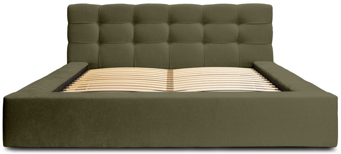Trae Mobler Grace 140 x 200 cm Gestoffeerd Bed Bosgroen