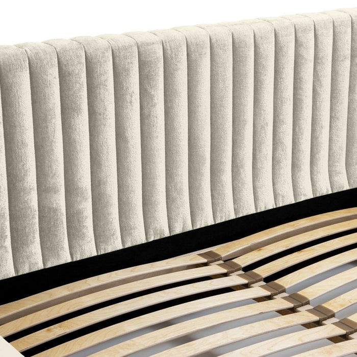 Trae Mobler Vegas 160 x 200 cm Gestoffeerd Bed Creme